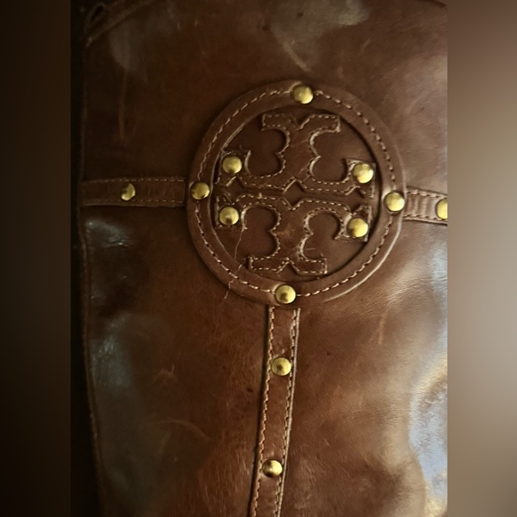 SOLD Tory Burch Colleen Studded Platform Knee High Boots Brown Size 7 - Picture 4 of 13